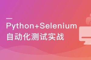Selenium3 与 Python3 实战 Web自动化测试框架|完结无密